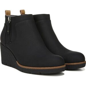 Dr. Scholl's Black Wedge Ankle Booties